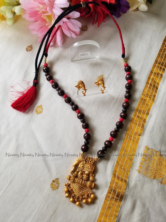Temple jewelry-imitation jewelry-elephant-indian jewelry-metal jewelry