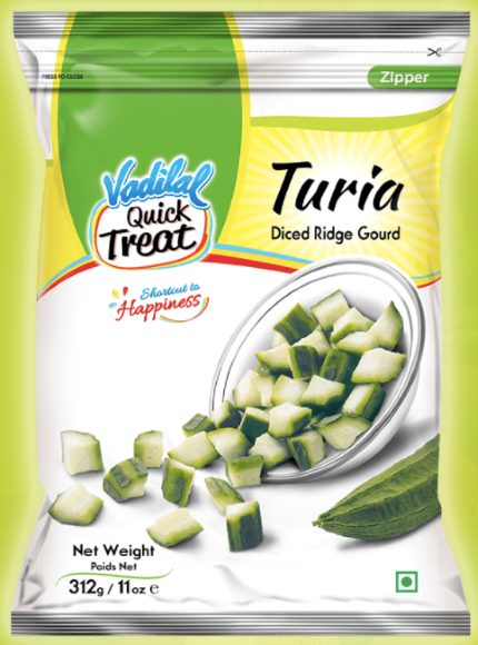 Vadilal Turia / Diced Ridge Gourd - (312g / 11oz)
