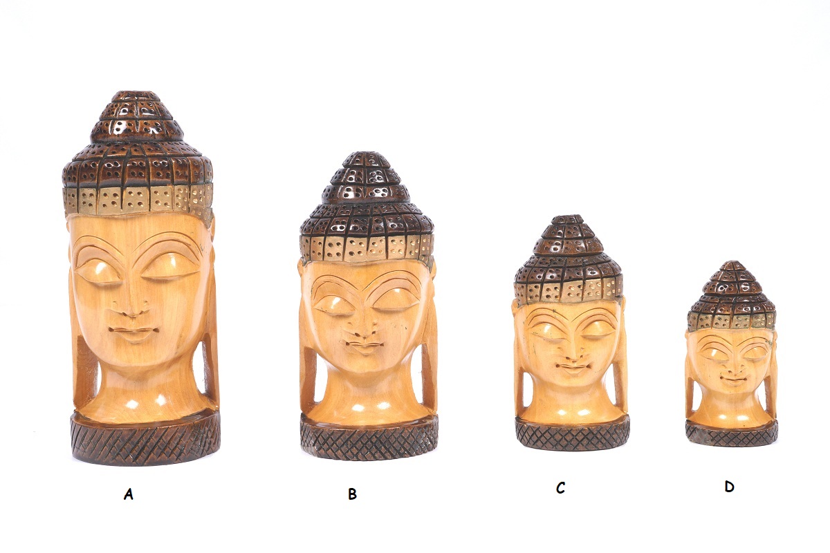 Handcrafted Wood Buddha Idol