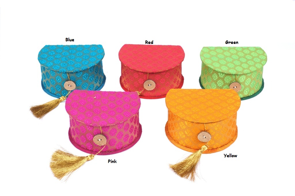 Brocade Curved Jewelry Box