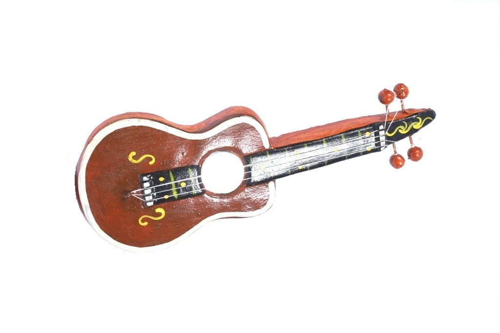 Handmade Clay Guitar Navarathri Golu Doll 