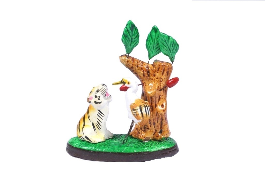 The Tiger & Crane Panchatantra Story Navarathri Golu Doll 