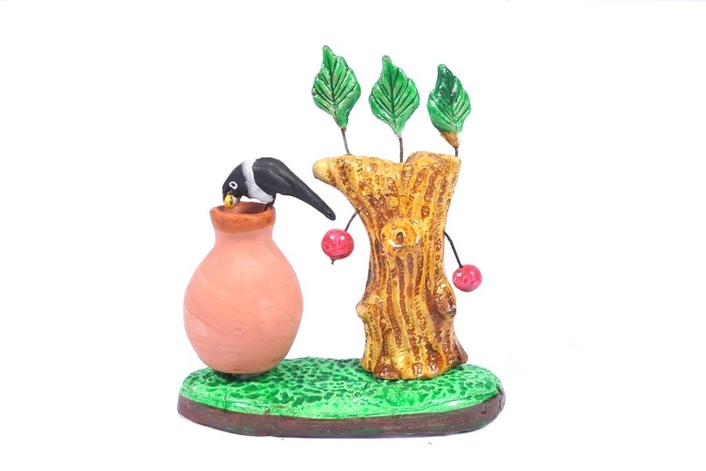 The Thirst Crow Panchatantra Story Navarathri Golu Doll  