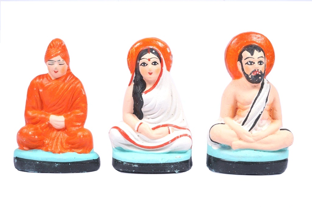 Ramkrishna, Maa Saarda and Vivekanand Navarathri Golu Doll 