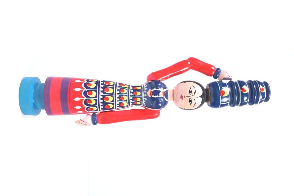  Channapatna Lady With Pot Navarathri Golu Doll