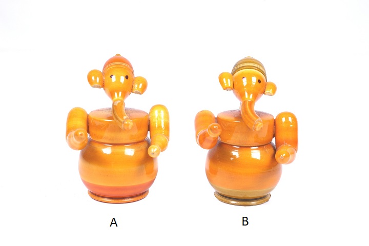 Handmade Eitikopakka Wooden Ganesha Small