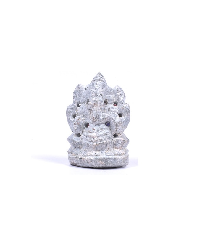 Handcrafted Miniature Stone Ganesha 1.5"
