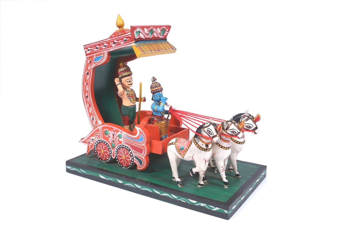 Kondapalli Krishna Arjuna Ratham Navarathri Doll 