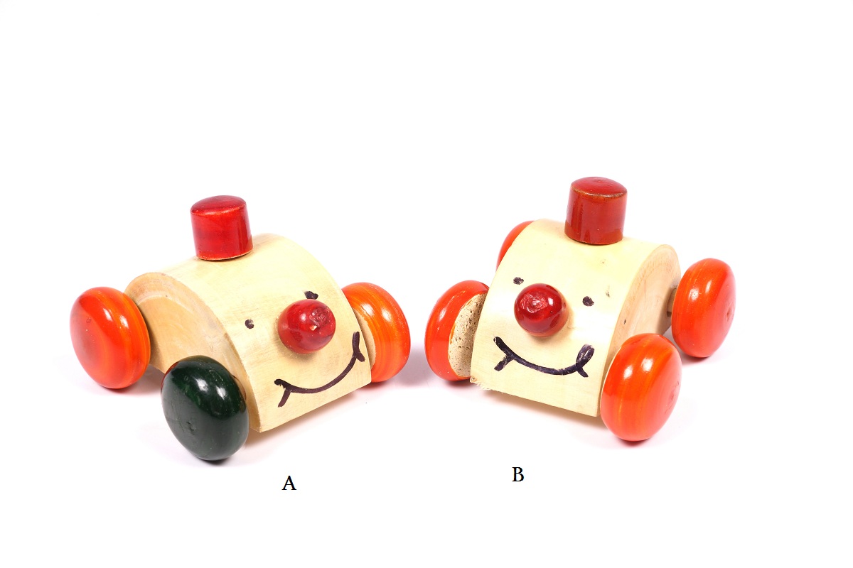 Handcrafted Wooden Channapatna Toy Nano Car - Small