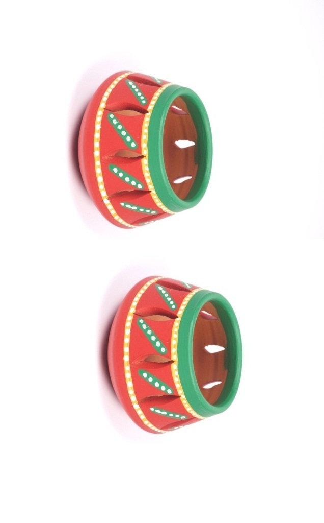 Earthen Bright Small T lights - Set Of 2