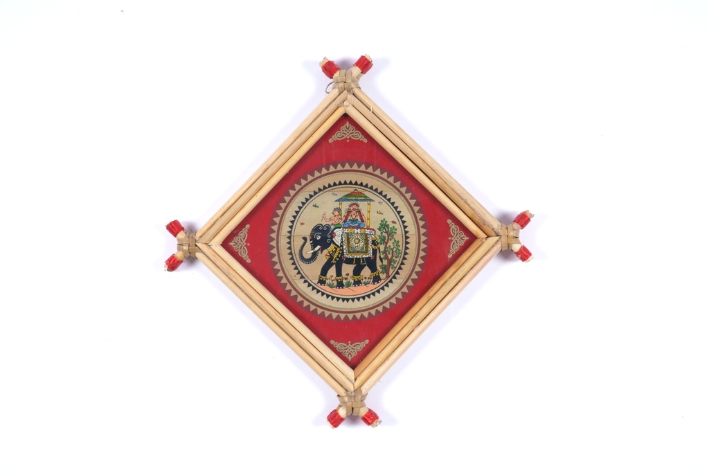 Patachithra King Journey On Elephant Wall Frame 5x5 