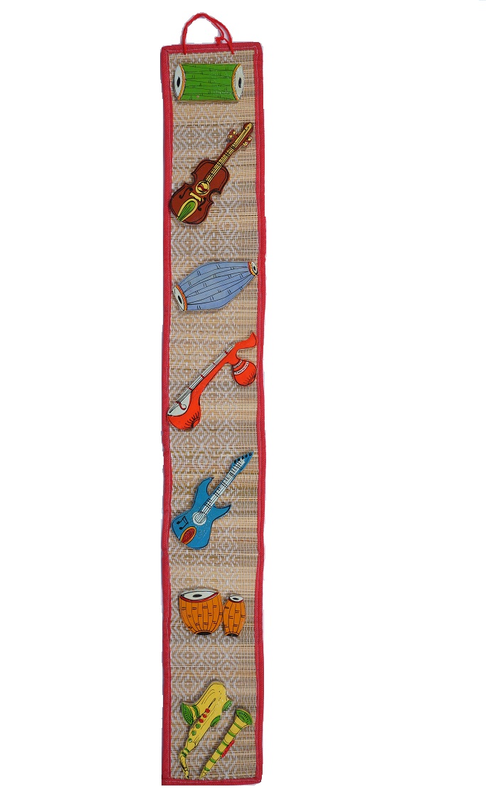Indian Musical Instrument Mat Panel from Orissa 