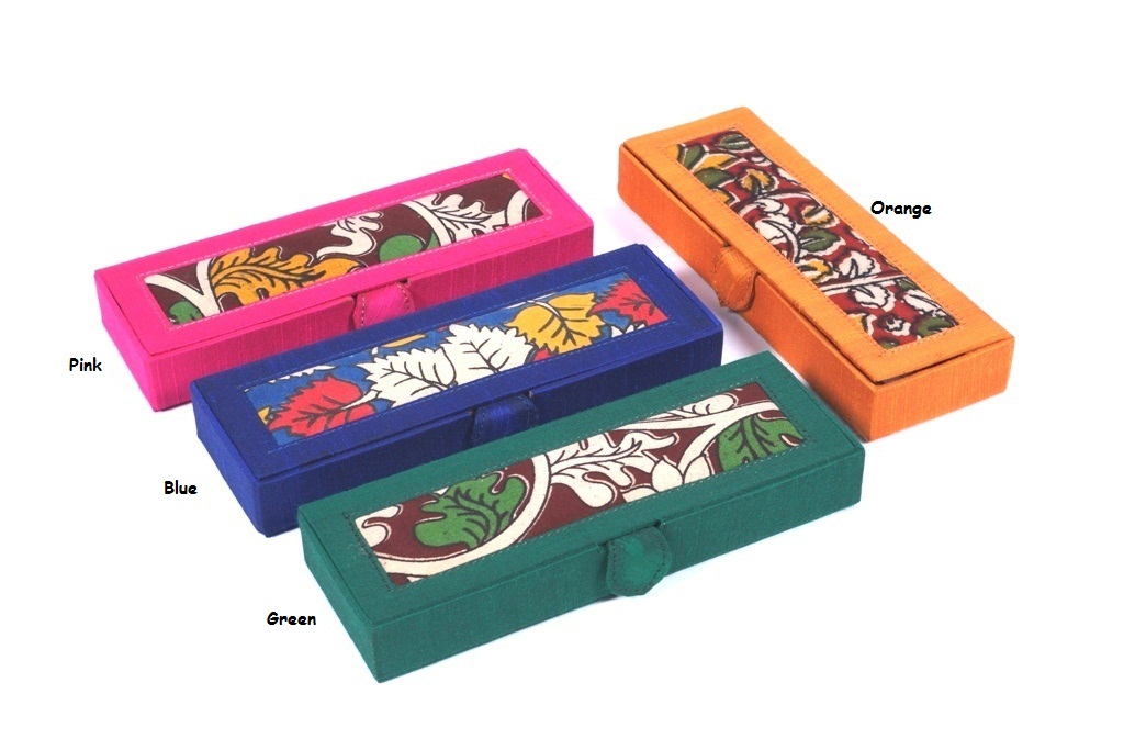 Kalamakari Silk Long Jewelry Box