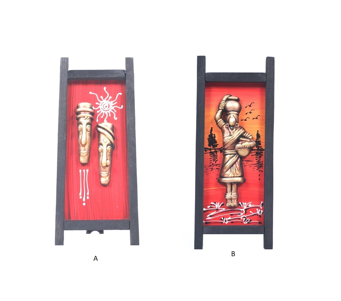 Ethnic Terracotta Cross Frame