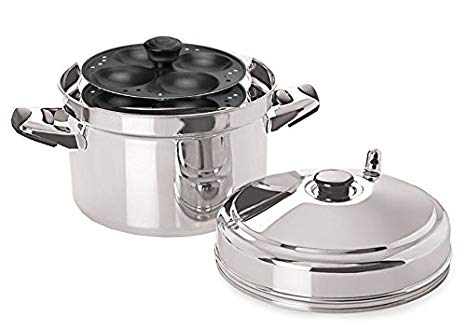 Tabakh Stainless Steel Idli Cooker With 6-Racks Non-Stick Idly Stand Tabakh Stainless Steel Idli Cooker With 6-Racks Non-Stick Idly Stand