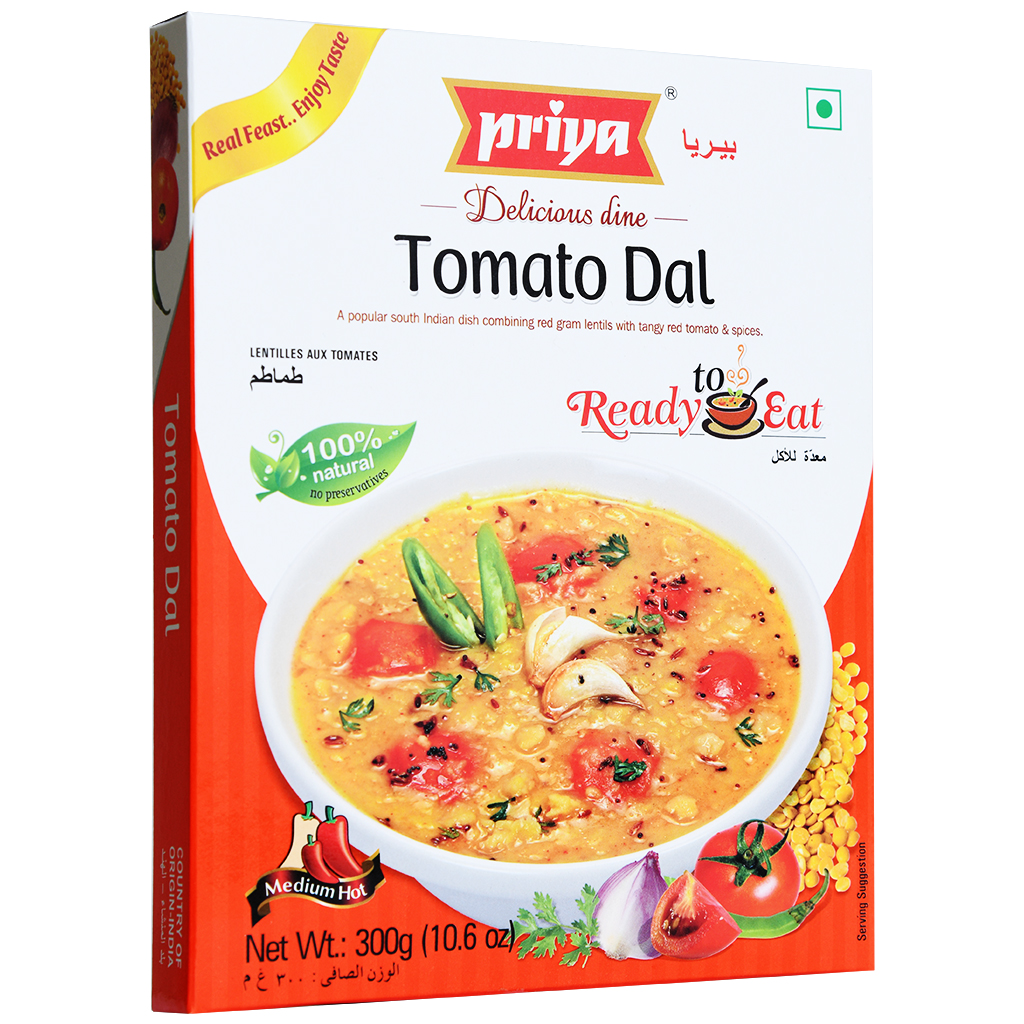Priya Ready to Eat Tomato Dal - 300g (10.6oz)