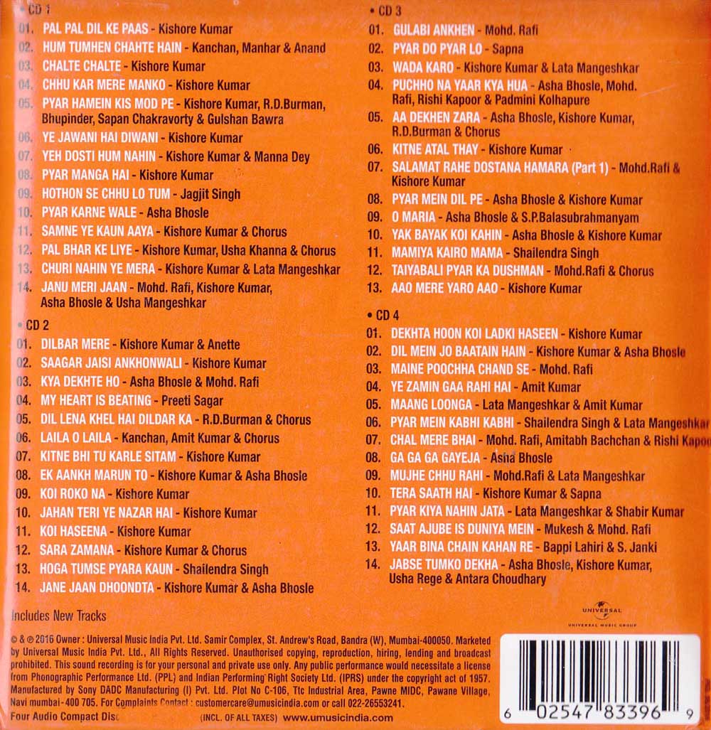 The Greatest College Classics 4 Hindi Cd Set Hindi Old Classical Hit Songs 269 Buy Online Desiclik Com Usa