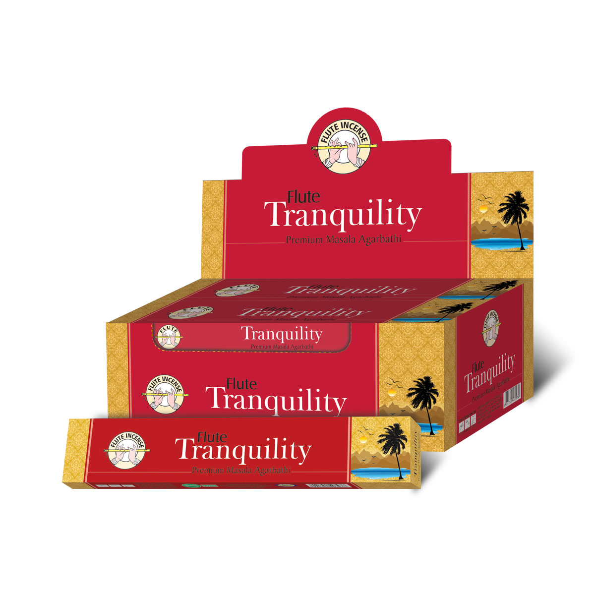 Flute Brand Premium Masala - Tranquility - 15 Grams/Pack - 12 Packs/Box
