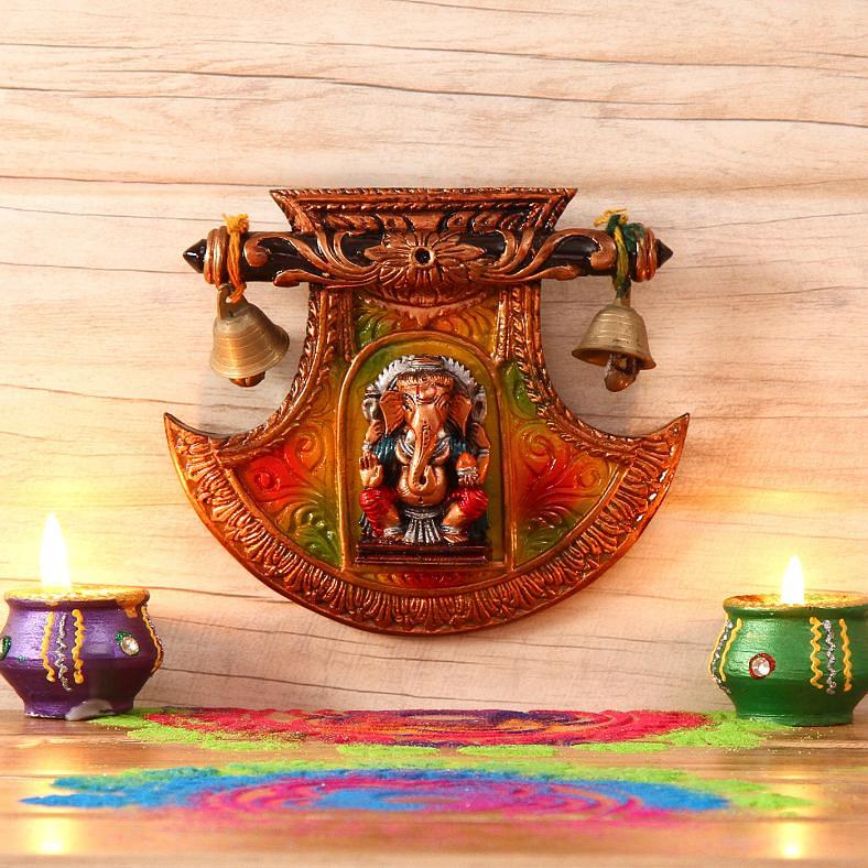 Elegant Design Ganesha Wall Hanging Art 4"