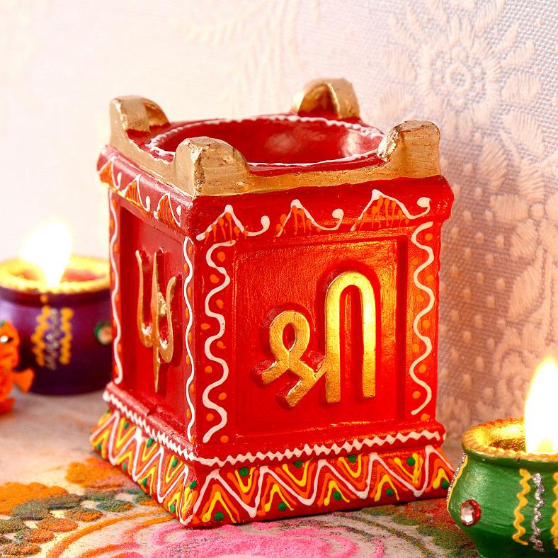 Fabulous Pillar Clay Diya for Diwali Decor