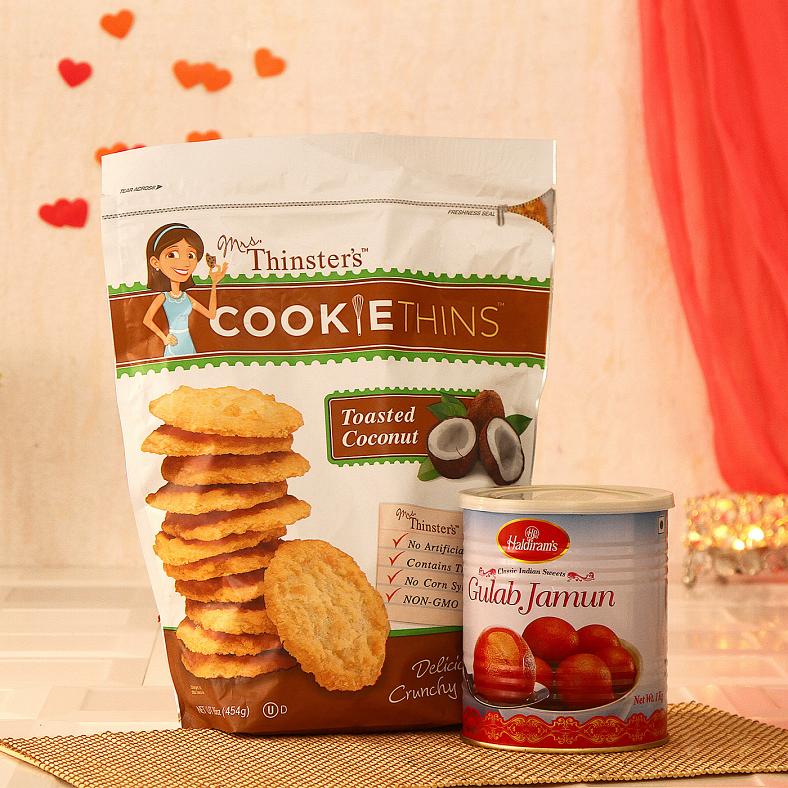 Thinsters Toasted Cookie Pack w/ Haldiram Gulab Jamun
