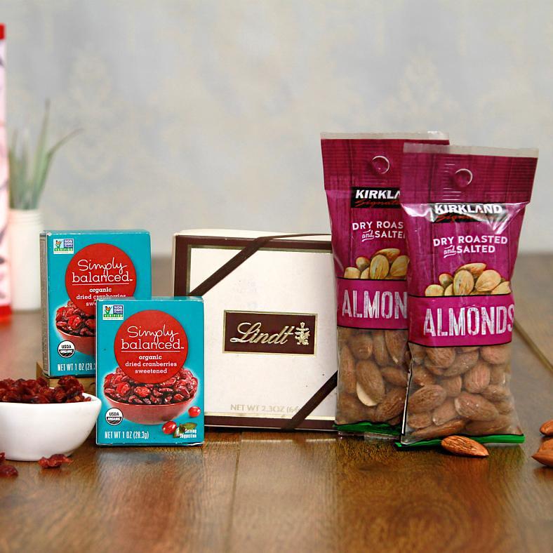 Lindt Truffles w/ Pack of 2 Kirkland Dry Fruit & Organic Dried Cranberries