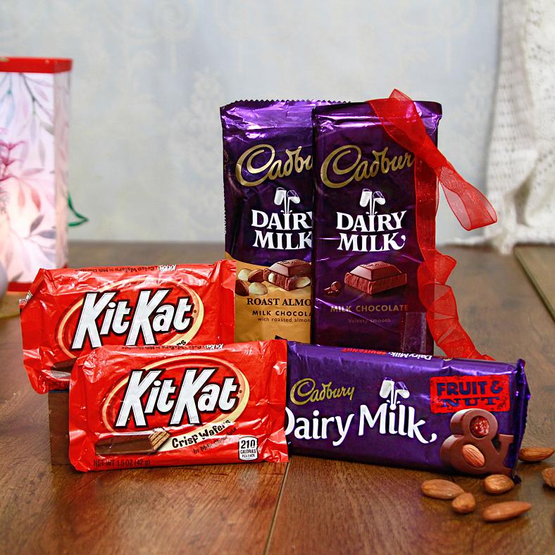 Assorted Dairy Milk Chocolates w/ Two Kitkat Bars 29428 Buy Online