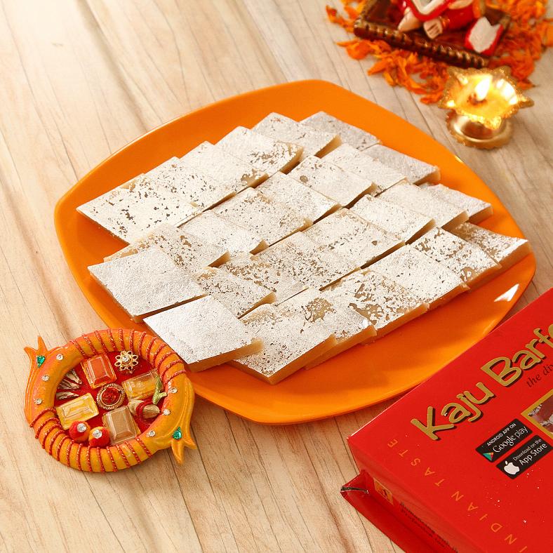 Kaju Barfi 225 Gms w/ Bhaidooj Tikka