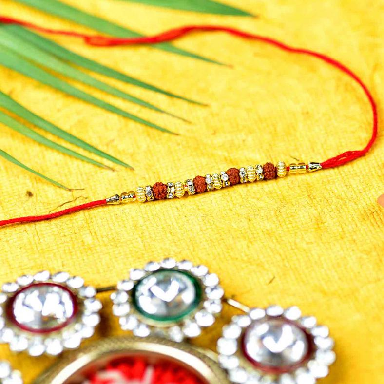 Auspicious Rudraksh Thread Rakhi