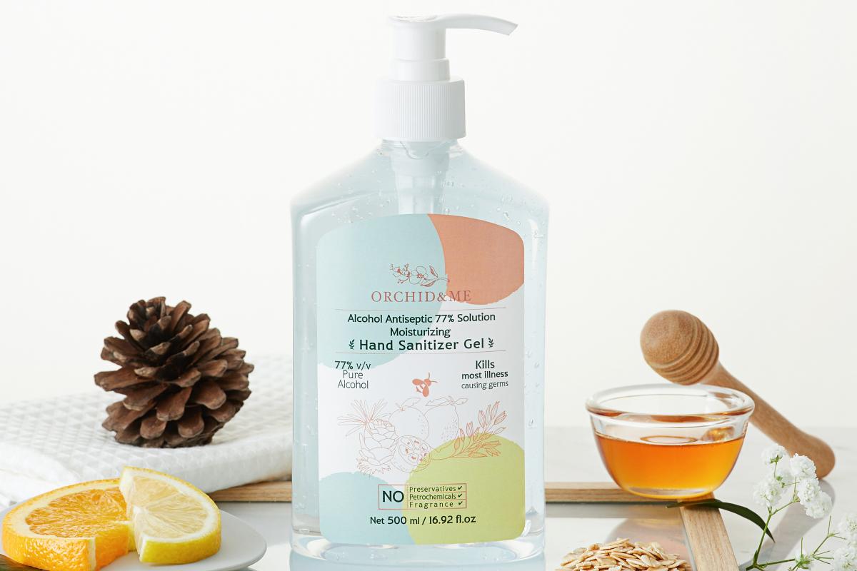 Orchid & Me Hand Sanitizer & Moisturizing Gel (500 ml/16.92 fl)