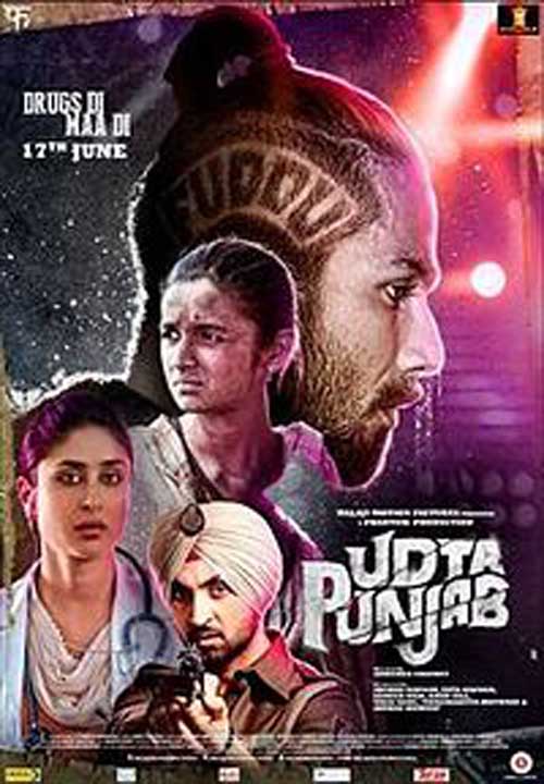 Udta Punjab Hindi DVD - Kareena Kapoor Khan, Diljit Dosanjh, Shahid Kapoor 