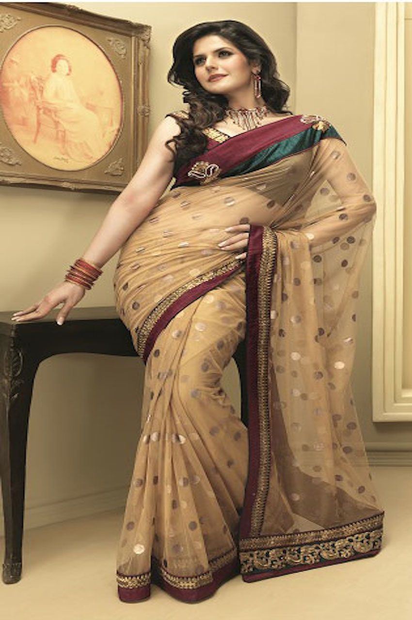 Deep Beige Peach Color Designer Net Saree w/ Blouse #30382 | Buy Online @ DesiClik.com, USA Deep Beige Peach Color Designer Net Saree w/ Blouse #30382 | Buy Online @ DesiClik.com, USA