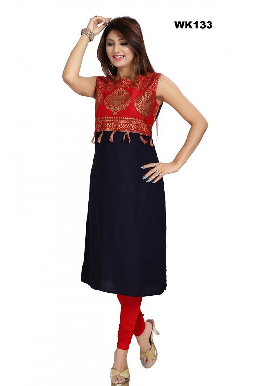 cotton sleeveless kurtis