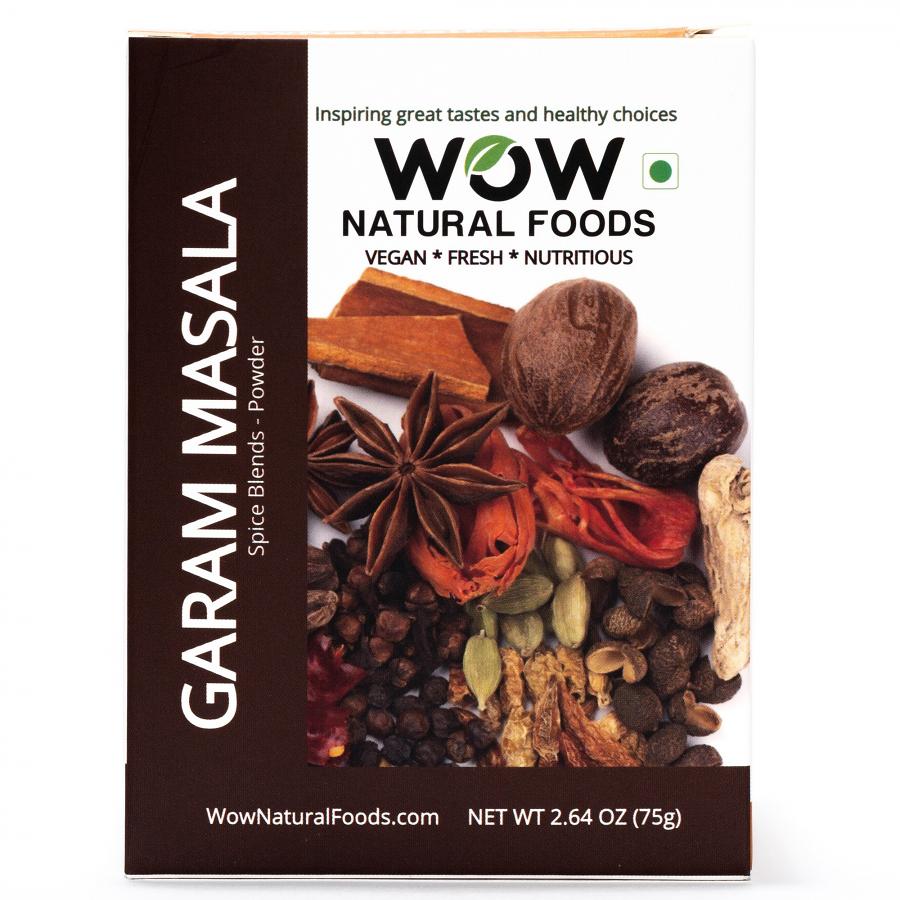 WOW Natural Foods Garam Masala (2.64 OZ)pack of 4 48779 USA