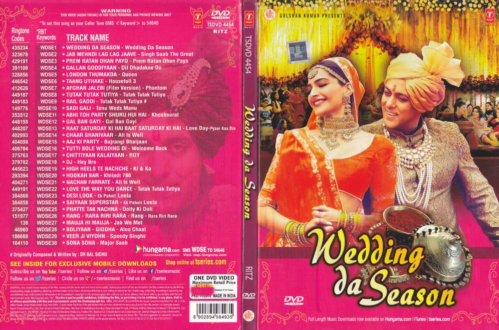 DVD Wedding Songs