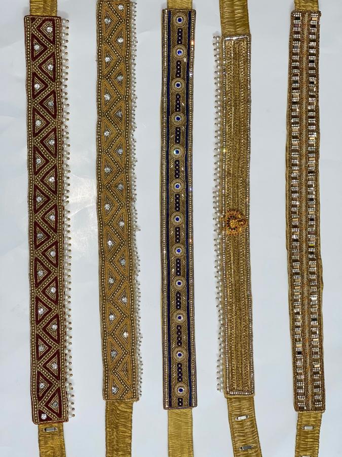 Maggam Work Hipbelts (34-44" Adjustable Waist)