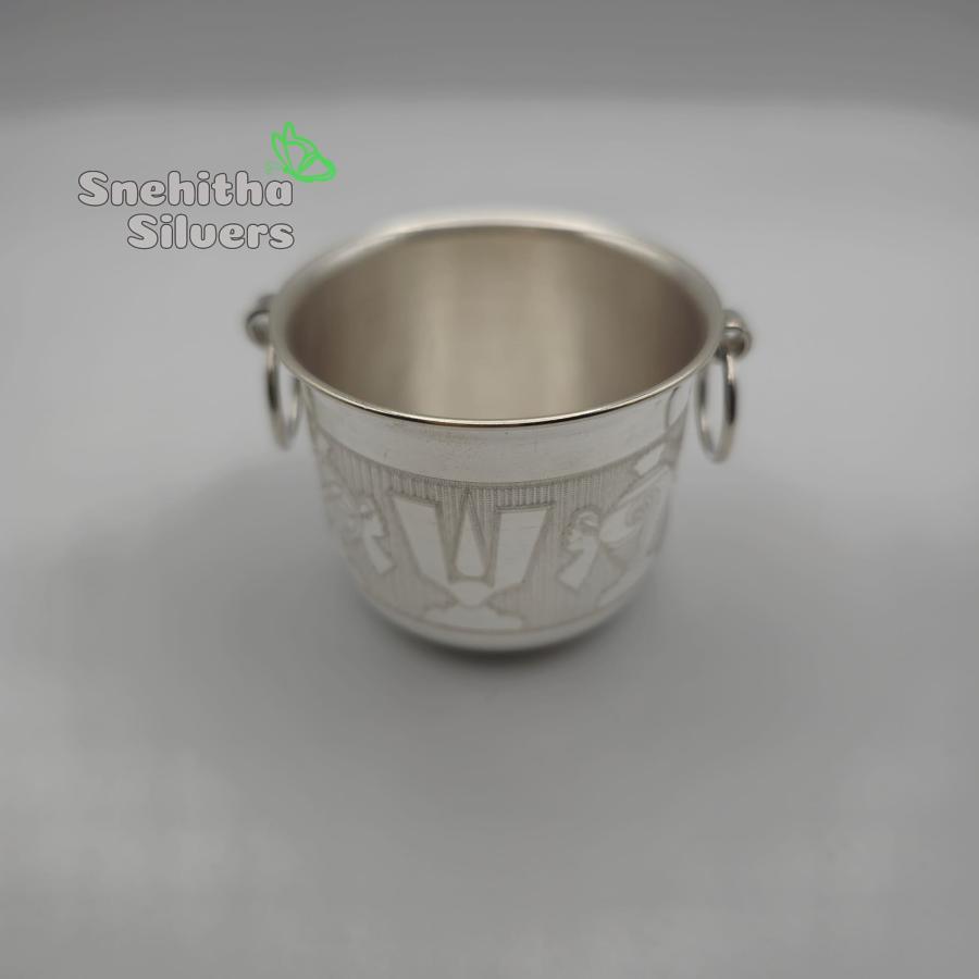 Pure Silver Gangalam 17gm, Gangalam Bowl, Silver Bowl Decor, silver pooja 