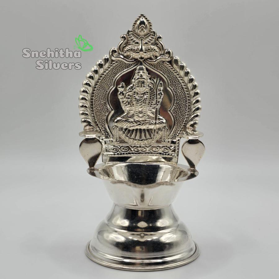 Pure Silver kamakshideepam,  Big size Silver Diya, Silver gifts for wedding