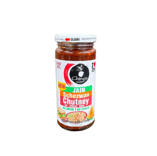 Chings Jain Schezwan Chutney - 250 Gm (No Onion No Garlic)