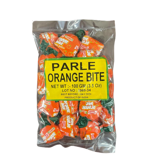 Parle Orange Bite Candy - 100GM(3.5 oz)