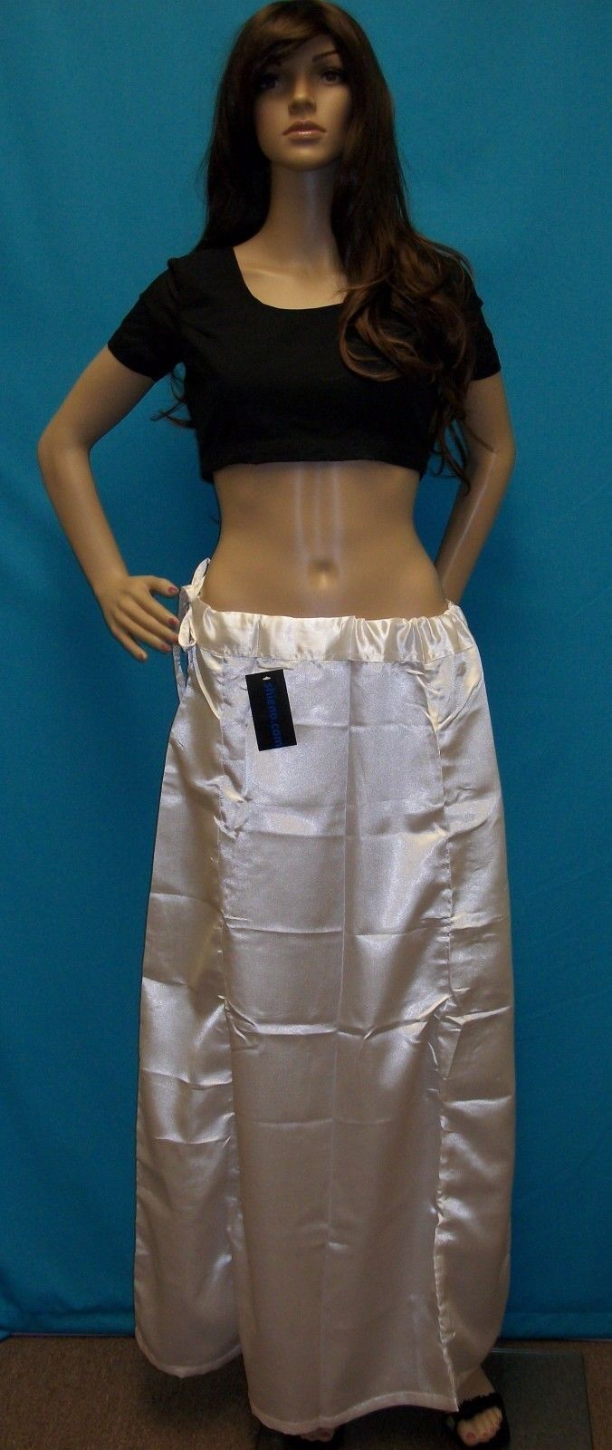 Petticoat White Satin Underskirt Inskirt Chaniya Pawdra #7815