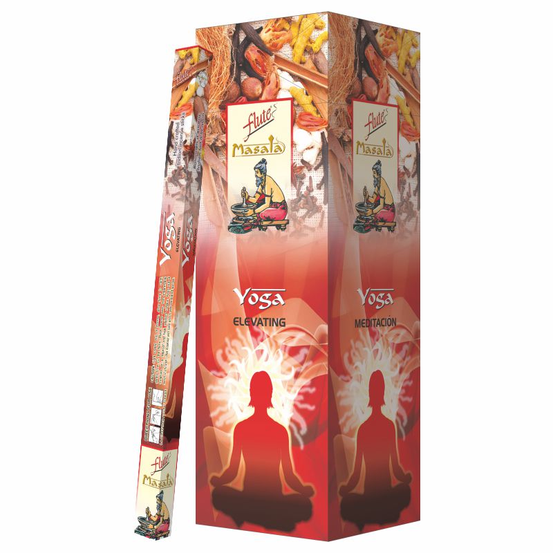 Flute Brand Yoga Natural Masala Incense-7 sticks/pack-25 Packs/Box Flute Brand Yoga Natural Masala Incense-7 sticks/pack-25 Packs/Box