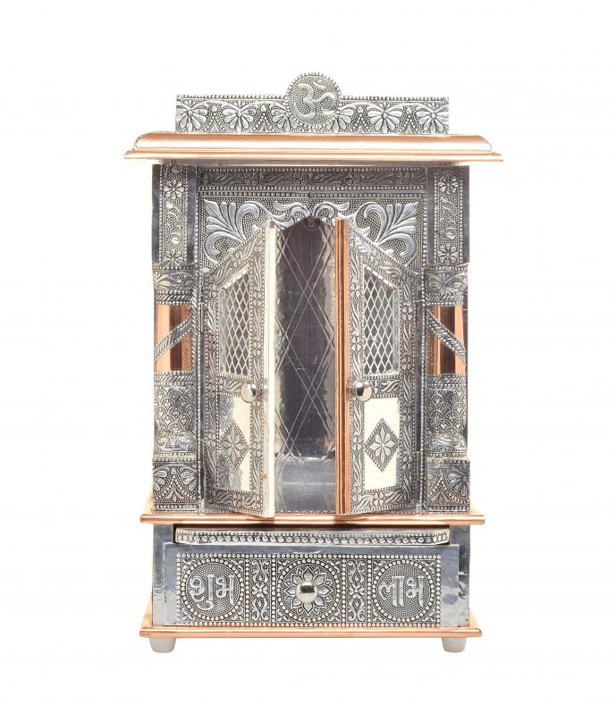 Small Hindu Puja Mandir/Temple w/ Doors (Altar) 13 X 10 X 23