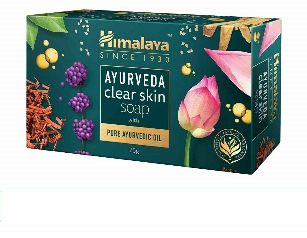 Himalaya AYURVEDA Clear Skin Soap Nourishes skin and helps improve complexion. 125gram
