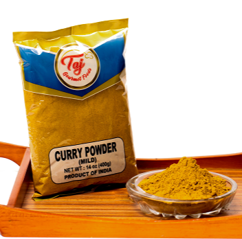 TAJ Mild Curry Powder 11-Blend Mix, 16oz (454g)