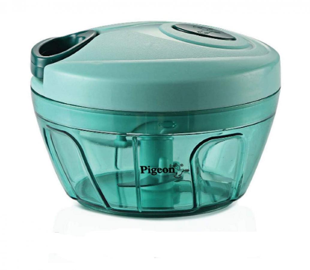 "Pigeon" by Stovekraft New Handy Mini Plastic Chopper with 3 Blades, Green (BPA FREE) "Pigeon" by Stovekraft New Handy Mini Plastic Chopper with 3 Blades, Green (BPA FREE)