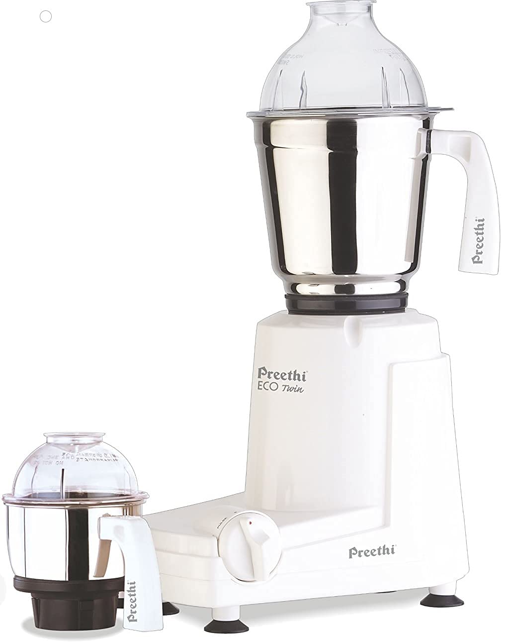 Preethi Eco Twin Mixer Grinder, 110 Volt, White, 2 Jar (MGA-516) Preethi Eco Twin Mixer Grinder, 110 Volt, White, 2 Jar (MGA-516)