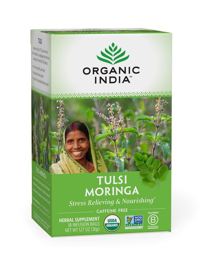 Tulsi Moringa -Organic India 18 infusion bags