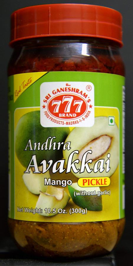 777 Brand Andhra Mango Pickle 300 gms