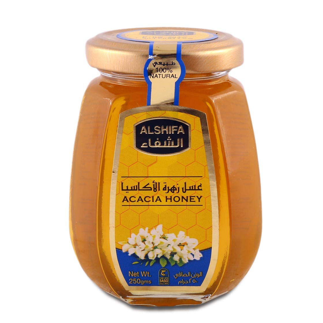 AL SHIFA Pure Raw Acacia Honey, 250g